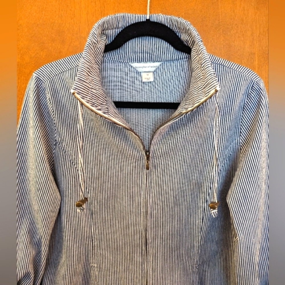 Christopher & Banks Pinstriped Jacket